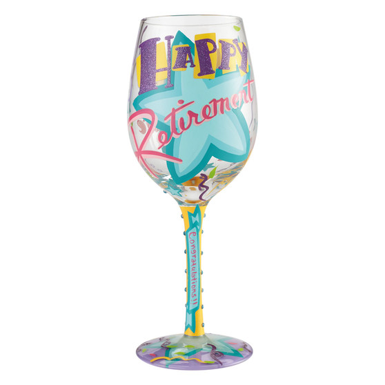 Lolita Happy Retirement Wine Glass