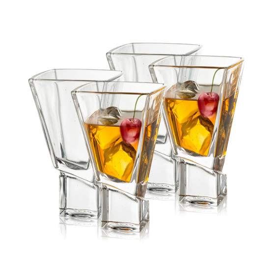 Carre Square Martini Glasses, Set of 4
