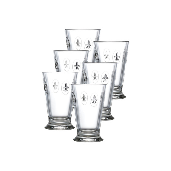 La Rochere Fleur De Lys 12-ounce Double Old Fashioned Glass, Set of 6.