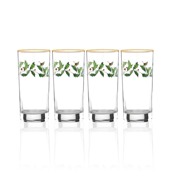 Holiday 4-piece Highball Glass Set