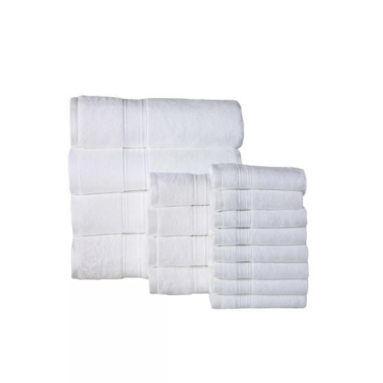 Soft and Absorbent Spa Quality Towel Set - 16 Piece