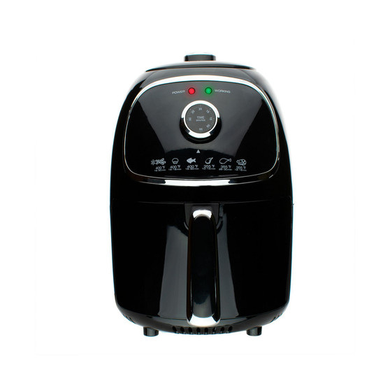 Brentwood AF-202BK 2 Quart Small Electric Air Fryer Black with Timer and Temp Control