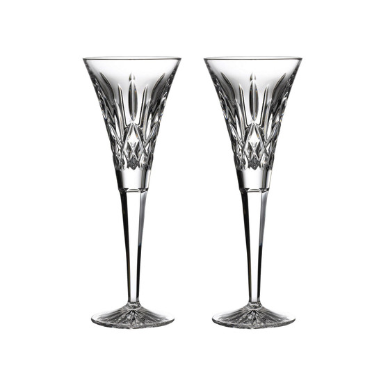 Lismore Toasting Flute Glass, Set of 2