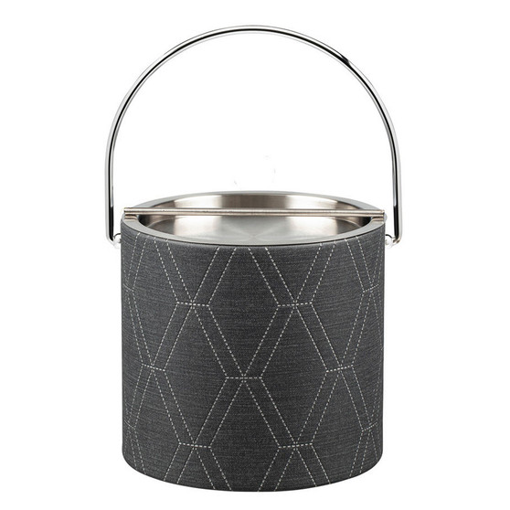 Bale Handle Metal Cover Ice Bucket, 3 Quart