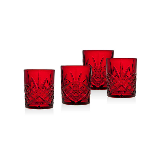 Dublin Red Double Old Fashioned Glasses
