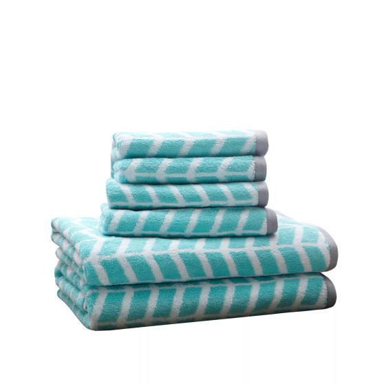 Intelligent Design Nadia Jacquard Cotton 6-Pc. Bath Towel Set
