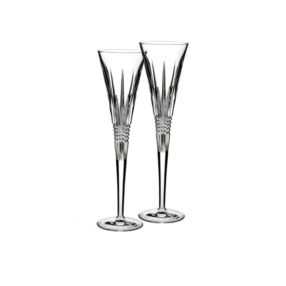 Lismore Diamond Toasting Flute Set, 2 Piece