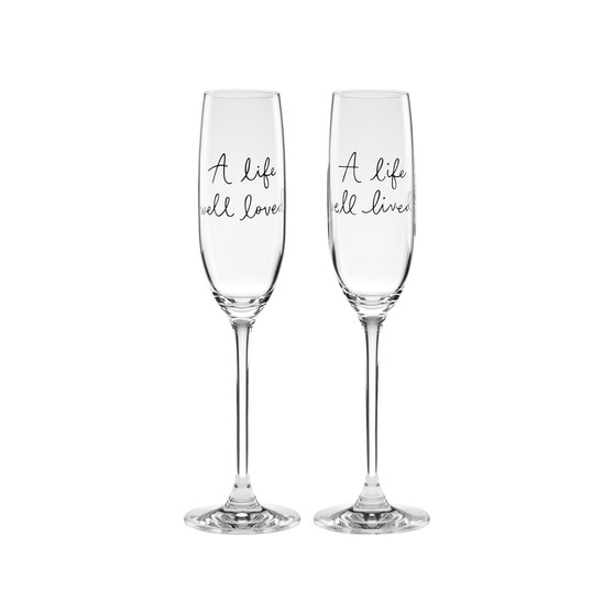 Charmed Life Toasting Flutes, 2 Piece