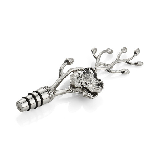 White Orchid Wine Stopper