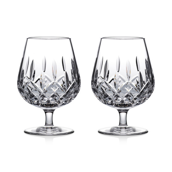 Connoisseur Lismore Diamond Brandy Balloon Glasses, Set of 2