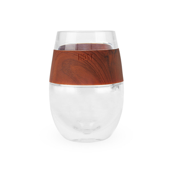 Wine Freeze Cooling Cup in Wood Single