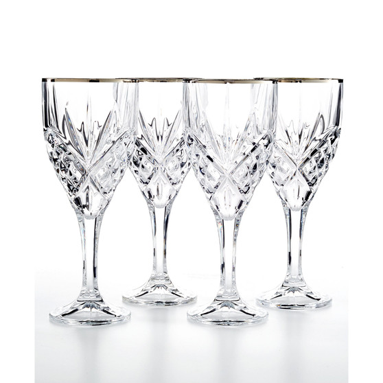 Dublin Platinum Goblets, Set of 4