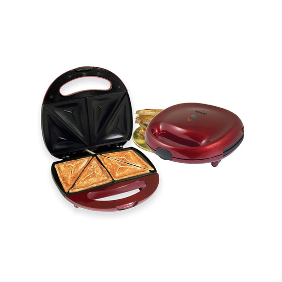 4 Section Non-Stick andwich Grill in Red