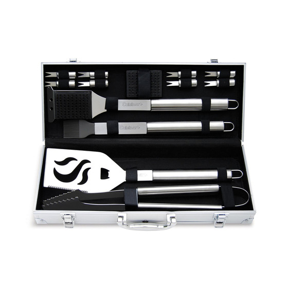 Deluxe Stainless-Steel Grill Set 14-Piece