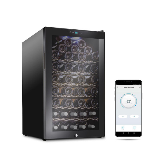 Freestanding Wine Refrigerator, 51 Bottle Wine Cooler