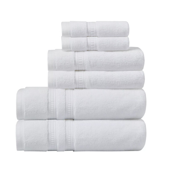 Plume Feather Touch Cotton 6-Pc. Bath Towel Set