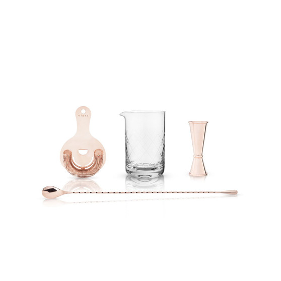 Copper Barware Gift Set, 4 Piece
