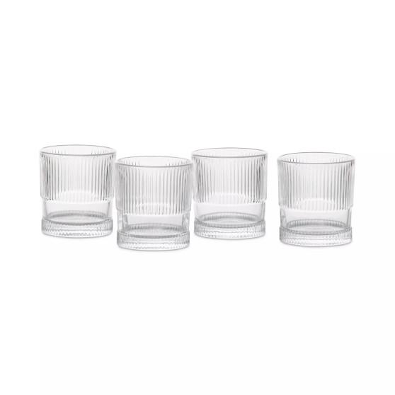 NoHo Double Old-Fashioned 9.85-oz. Glasses, Set of 4
