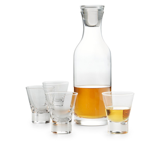 5-Pc. Bottle & Shot Glass Decanter Set, Created for Macy's