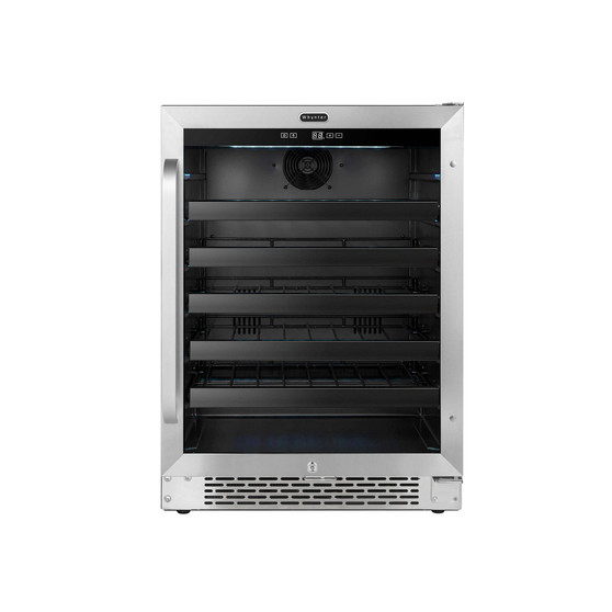 24" Built-In 46 Bottle Undercounter Stainless Steel Wine Refrigerator