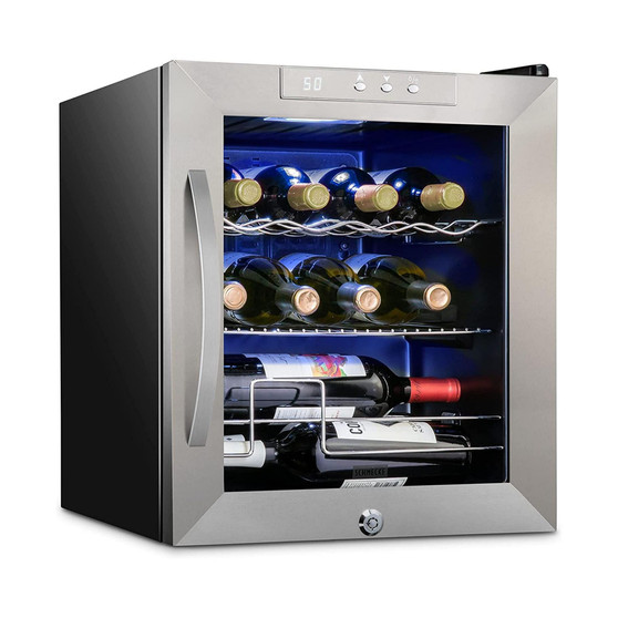 Wine Fridge, 12 Bottle Wine Cooler, freestanding