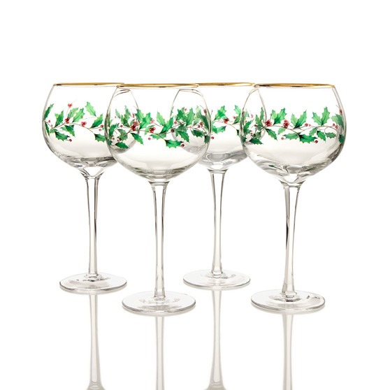 Holiday 4-piece Wine Glass Set