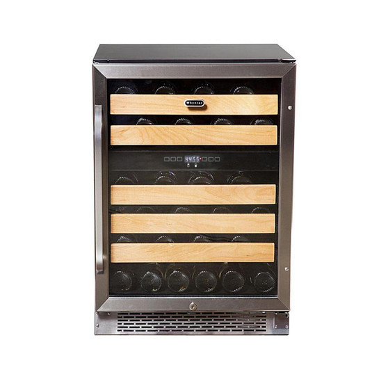 46 bottle Dual Temperature Zone Built-In Wine Refrigerator