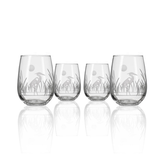 Heron Stemless 17Oz - Set Of 4 Glasses
