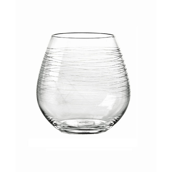 Graffiti Stemless Wine Glasses, Set Of 4