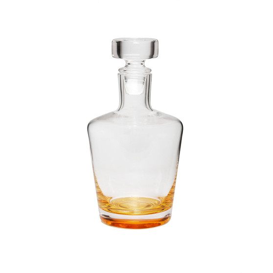 3.5" Whiskey Decanter with Colored Dipped Bottom