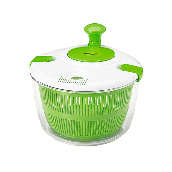 Brentwood 5 Quart Salad Spinner with Serving Bowl in Green