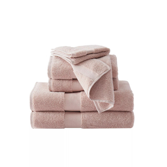 Solid Turkish Cotton Towel Set, 6 Piece
