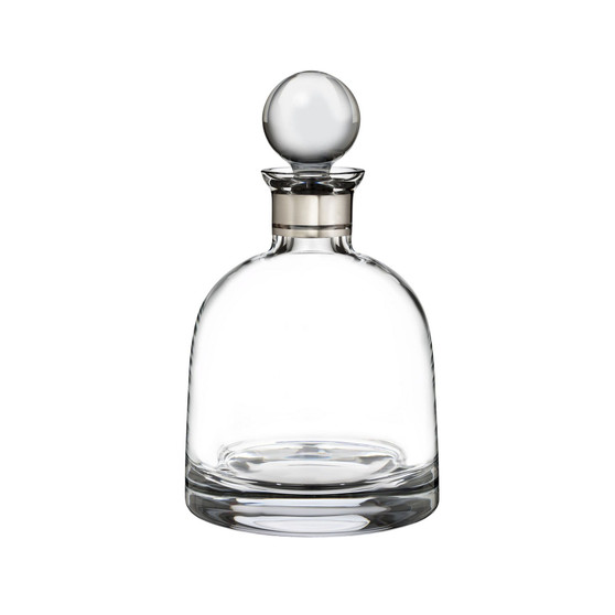 Elegance Round Stopper Short Decanter, 37.2 Oz