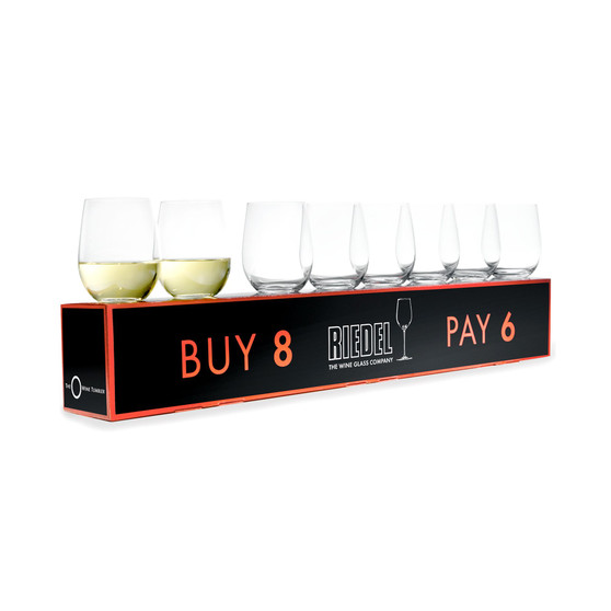 O Chardonnay Wine Glasses 8 Piece Value Set
