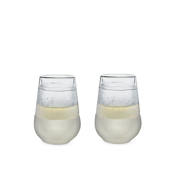 Glass Freeze Wine Glass, Set of 2
