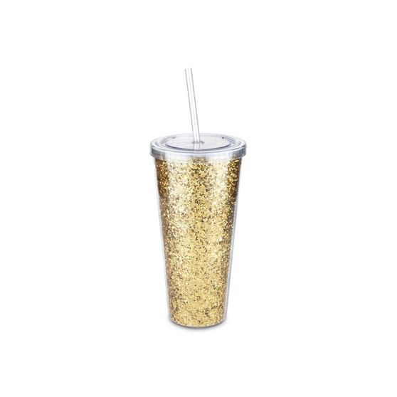 Glam Double Walled Glitter Tumbler