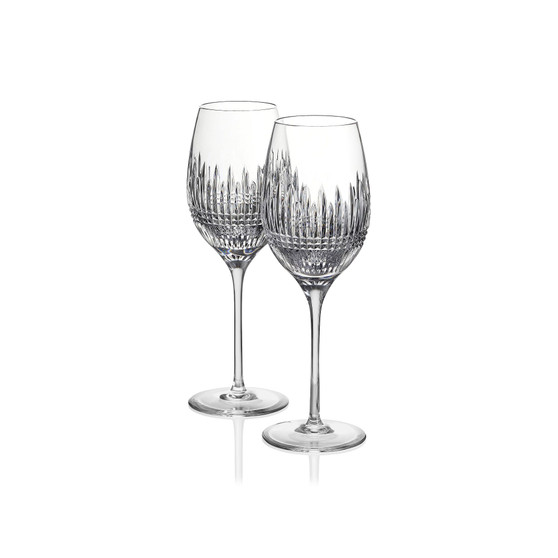 Lismore Diamond Essence Wine Medium Glasses, Set of 2