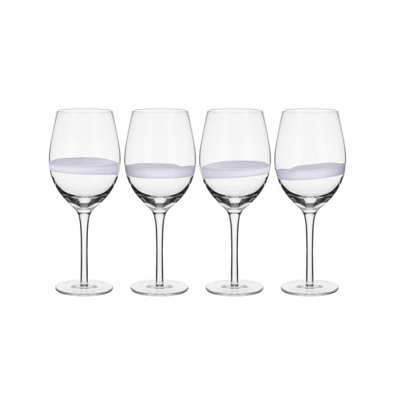 Organic Band 20-oz Red Wine Glasses 4-Piece Set