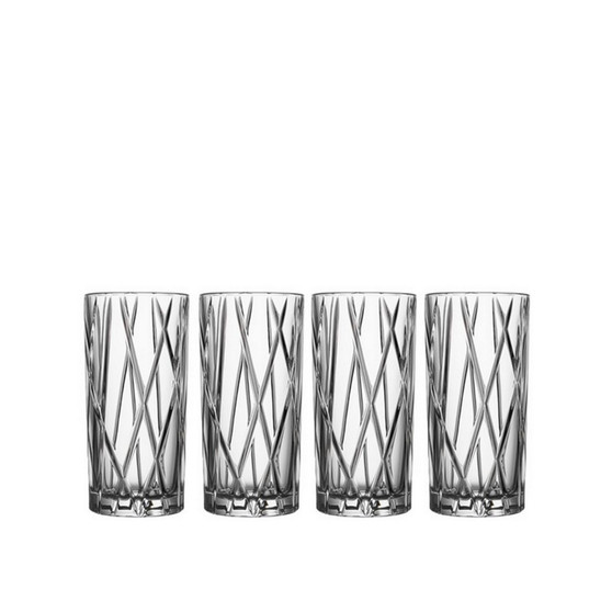 City Highball Glasses, Set of 4