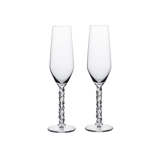 Carat Champagne Glass Set, 2 Pieces