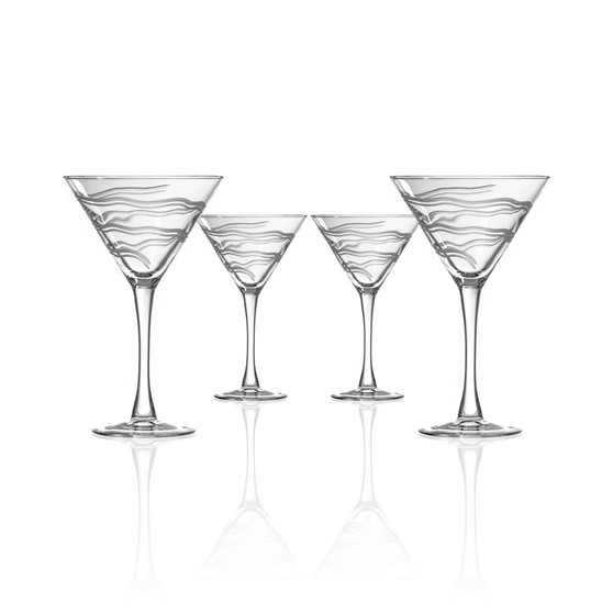 Good Vibrations Martini 10Oz - Set Of 4 Glasses