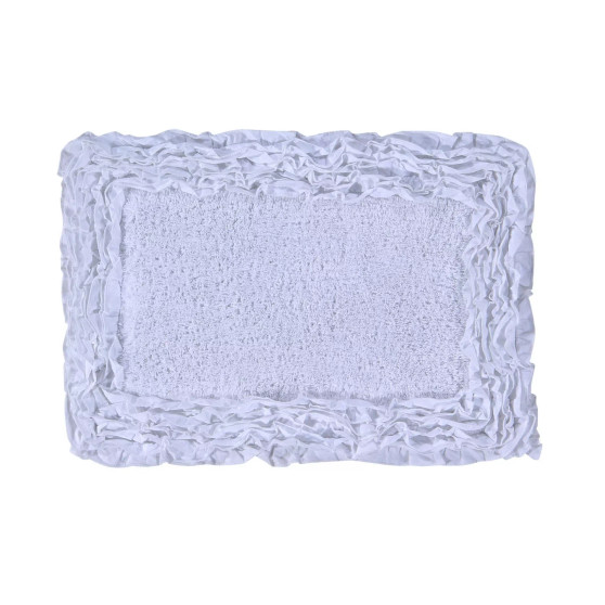 Ruffle Bath Rug 17" x 24"