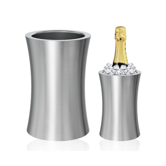 Megacasa Stainless Steel Slim Double Wall Wine Cooler