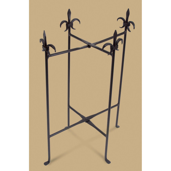KINDWER Fleur De Lis Iron Stand for Oval Tubs