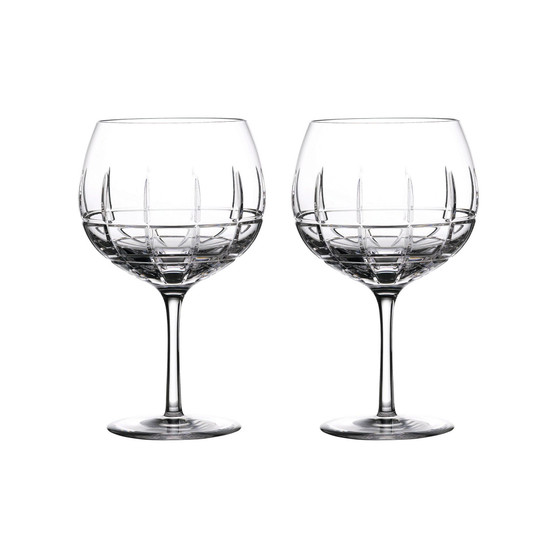 Gin Journeys Cluin Balloon Glasses 22 Oz, Set of 2