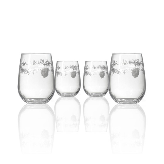 Icy Pine Stemless 17Oz - Set Of 4 Glasses