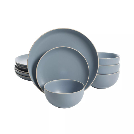 Rockaway 12-Piece Dinnerware Set, Service for 4