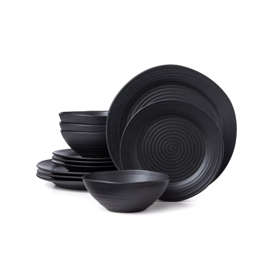 Ridge 12 Piece Dinnerware Set, Service for 4