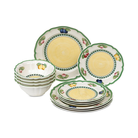 French Garden 12-Pc. Dinnerware Set, Service for 4, Created for Macy's