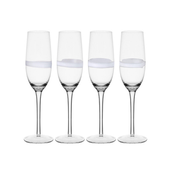 Organic Band 8-oz Flutes 4-Piece Set